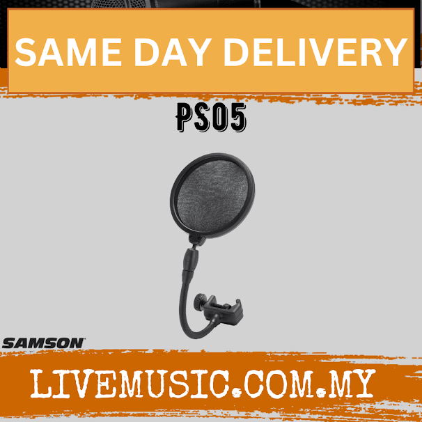 Samson PS05 7.25" Gooseneck Microphone Pop Filter (PS 05/PS-05)