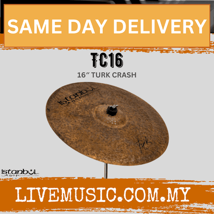Istanbul Agop TC16 16" Turk Crash Cymbal (TC 16 / TC-16)