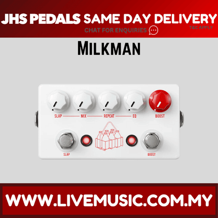JHS Milkman Echo/Slap Delay w/Boost Guitar Effects Pedal