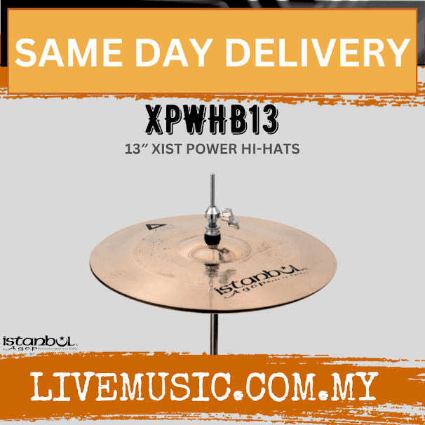 Istanbul Agop XPWHB13 13" Xist Power Hi-Hats Hihat Hi Hat Cymbal (XPWHB-13/XPWHB 13)