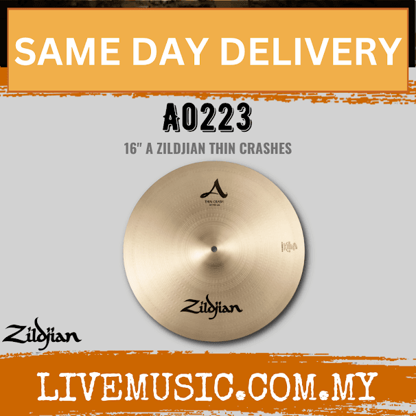 Zildjian 16" A Series Zildjian Thin Crash Cymbal (A0223)