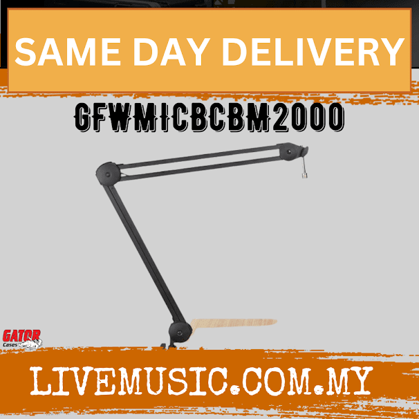 Gator Frameworks Desktop Mic Boom Stand (GFWMICBCBM2000)
