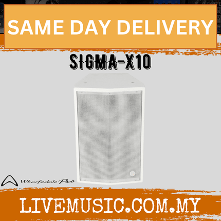 WHARFEDALE PRO SIGMA-X10 800W PEAK 10" 2-WAY INSTALLATION LOUDSPEAKER, Each / Pair -WHITE (SIGMA X10/SIGMAX10)