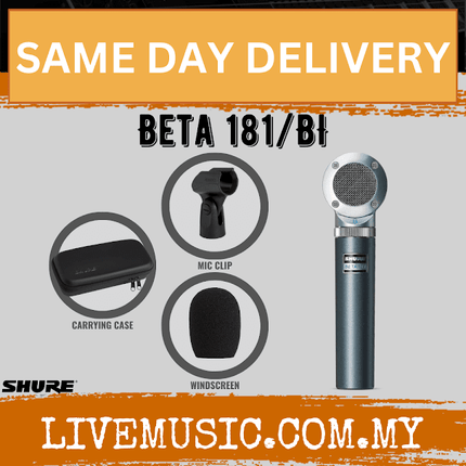 Shure Beta 181/BI Small-diaphragm Condenser Microphone ( BETA181BI / BETA 181BI )