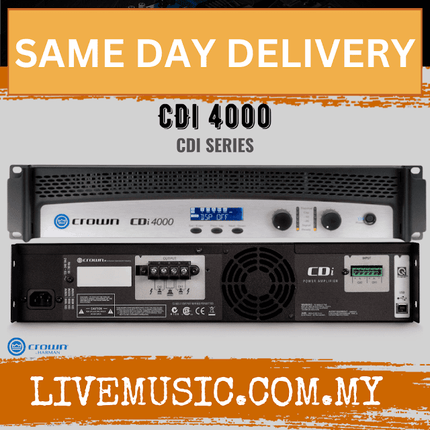 Crown CDi 4000 1200W 2-channel 70V Power Amplifier ( CDi-4000 / CDi4000 )