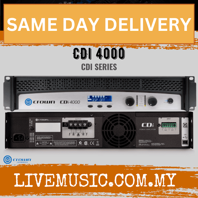 Crown CDi 4000 1200W 2-channel 70V Power Amplifier ( CDi-4000 / CDi4000 )