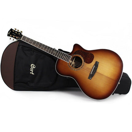 Cort Gold-A8 - Acoustic Guitar with Gig Bag - Light Burst (Gold A8/GoldA8)