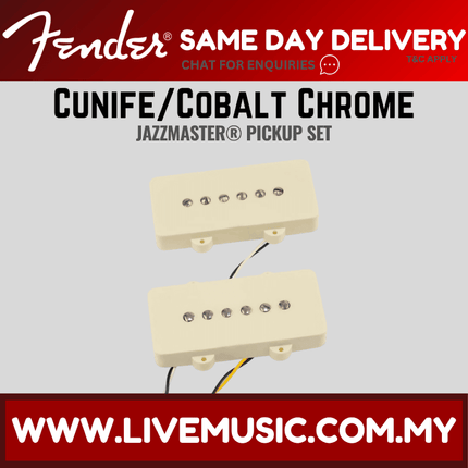Fender Cunife/Cobalt Chrome Jazzmaster Pickup Set, Set of 2