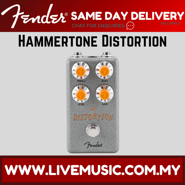 Fender Hammertone Distortion Guitar Effects Pedal
