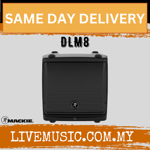 Mackie DLM8 2000W 8" Power Speaker Powered Loudspeaker With Effect (DLM 8/DLM-8)