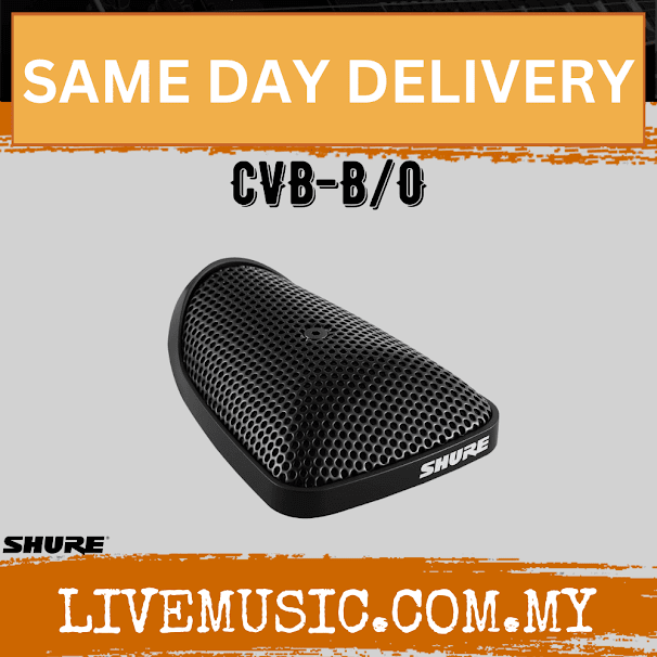 Shure CVB-B/O Centraverse Omnidirectional Boundary Condenser Microphone - Black ( CVBBO / CVB B/O )