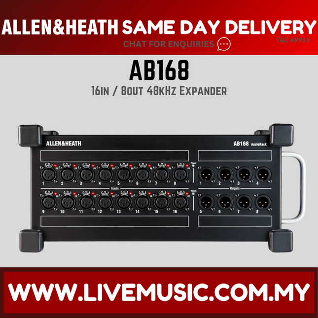 Allen & Heath AB168 Portable AudioRack 16 x 8 Audio Interface ( AB-168 / AB 168 )