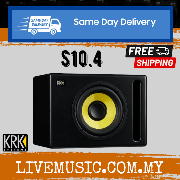 KRK S10.4 10" Powered Studio Subwoofer  - Each ( S-10.4 / S104 )