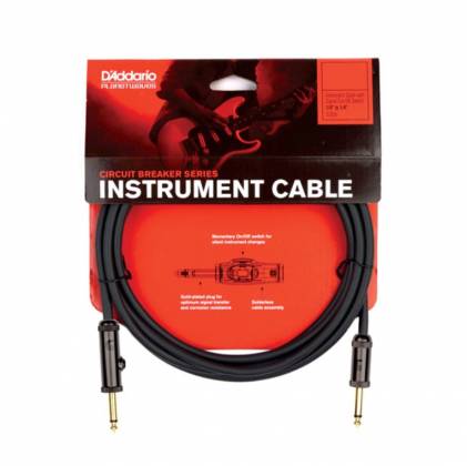 Planet Waves PW-AG-20 Circuit Breaker Momentary Mute Cable - 20 feet Straight to Straight (PWAG 20/PWAG-20/PWAG20)