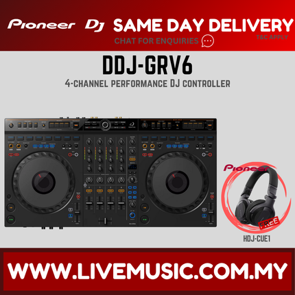 Pioneer DJ DDJ-GRV6 4-channel DJ Controller with Groove Circuit ( DDJ GRV6 DDJGRV6 )