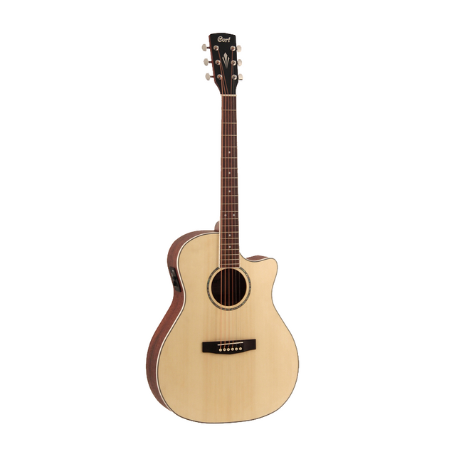 Cort GA-MEDX Acoustic Guitar with Gig Bag - Open-Pore (GA MEDX/GAMEDX)