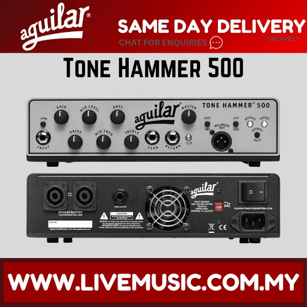 Aguilar Tone Hammer 500 Super Light 500W Bass Amplifier Head ( TH500240G )