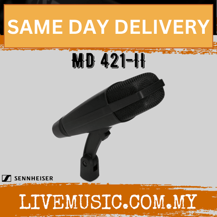 Sennheiser MD 421-II Cardioid Dynamic Microphone (MD421II/MD-421-II)