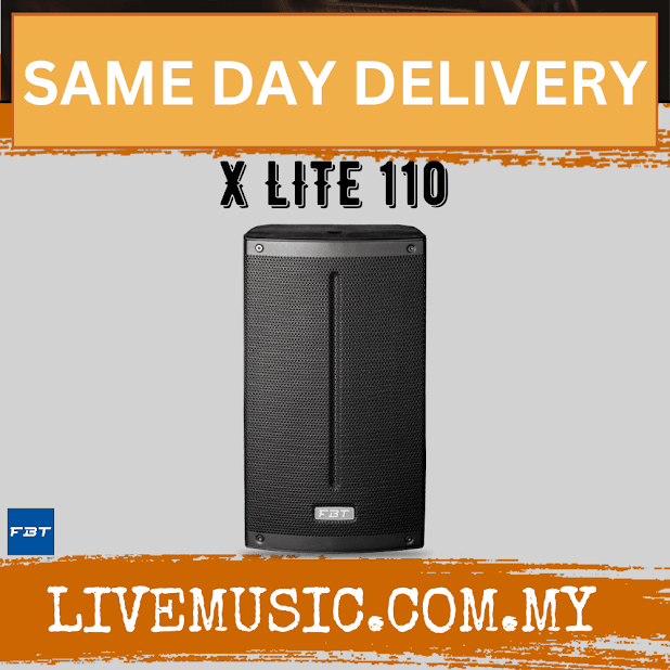 Black 10 in passive speaker cabinet with front grille and logo