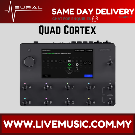 Neural DSP Quad Cortex Quad-Core Guitar Digital Effects Modeler w/Valeton VFR-110 (VFR 110 VFR110)