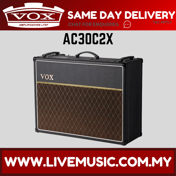 Vox AC30C2X 30 Watt 2x12 2 Channel Guitar Tube Combo Amp Amplifier With Tremolo (AC 30 C2 X/AC-30-C2-X)