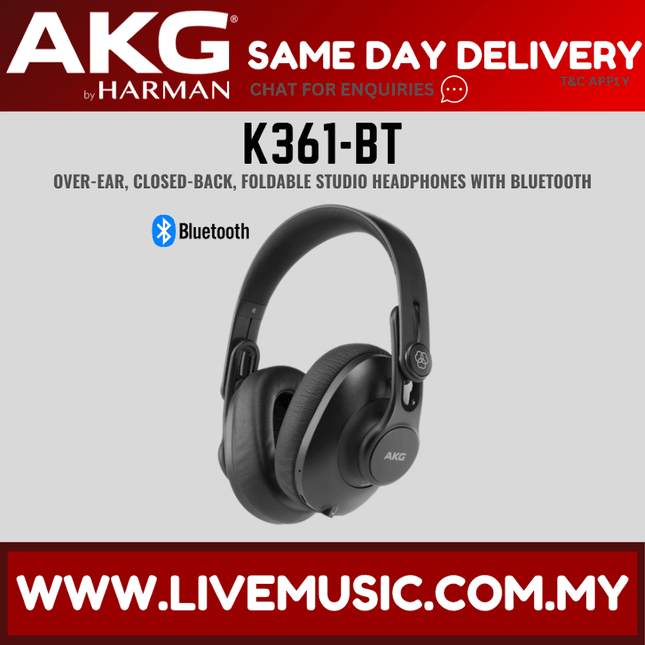 AKG K361-BT First-class Closed-back Headphones (K361BT/K361 BT)