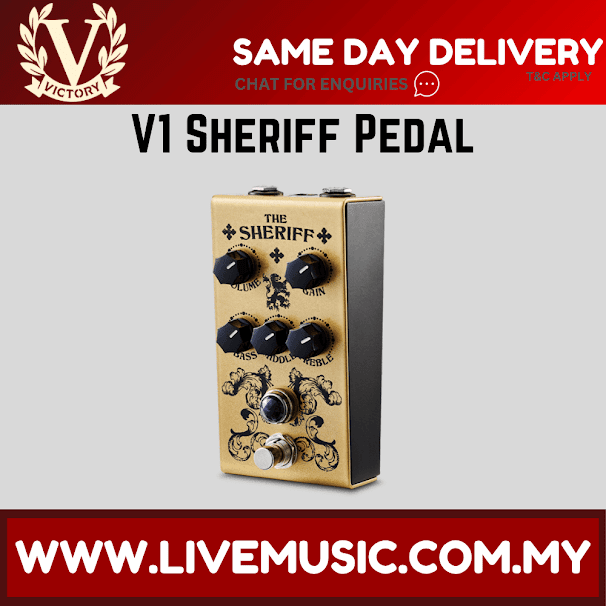 Victory V1 Sheriff Guitar Effects Pedal ( V1-SHERIFF / V1SHERIFF )