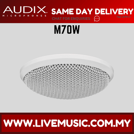 Audix M70W Flush-Mount Ceiling Microphone - White (M70 W/M70-W)