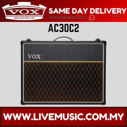 Vox AC30C2 30 Watt 2 Channel All Tube 2x12 Guitar Combo Amp Amplifier With Tremolo (AC 30 C2/AC-30-C2)