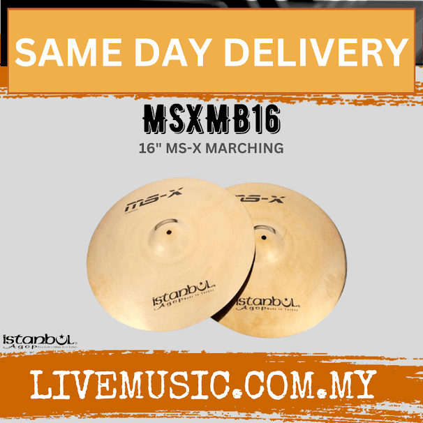 Istanbul Agop Cymbals MSXMB16 16" MS-X Marching Cymbal ( MSXMB-16 / MSXMB 16 )