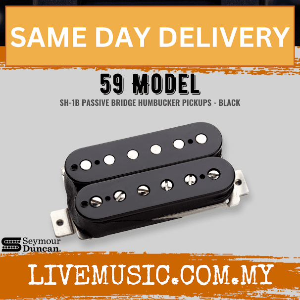Seymour Duncan SH-1B ’59 Bridge 4-Conductor Humbucker Pickup - Black (SH1B)