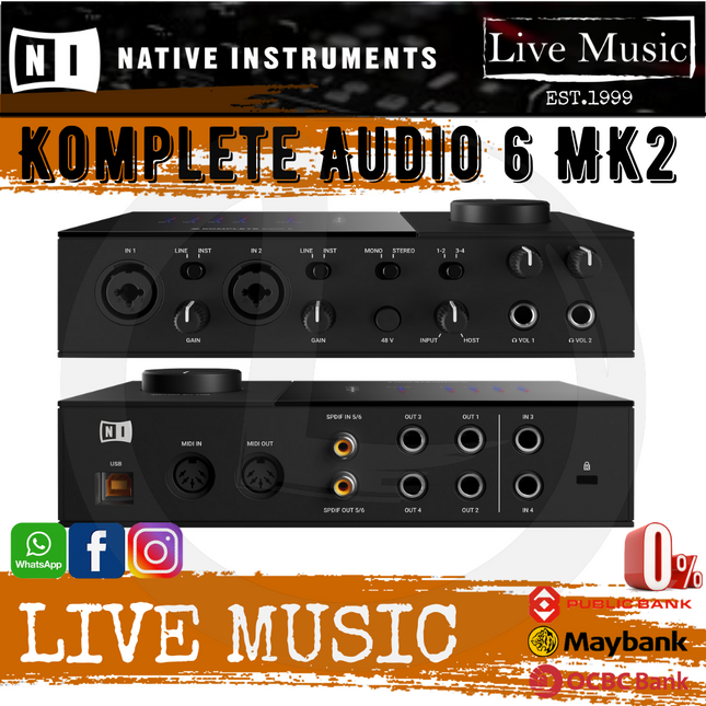 Native Instruments Komplete Audio 6 MK2 USB Audio Interface
