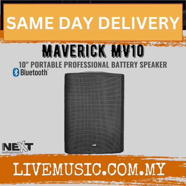 Next Audio Maverick Mv10 Portable Professional Battery Powered Speaker ( Maverick-MV10 / MaverickMV10 )