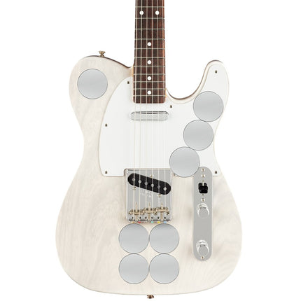 Fender Jimmy Page Mirror Telecaster Electric Guitar, Rosewood Fretboard with Deluxe Hardshell Case - White Blonde