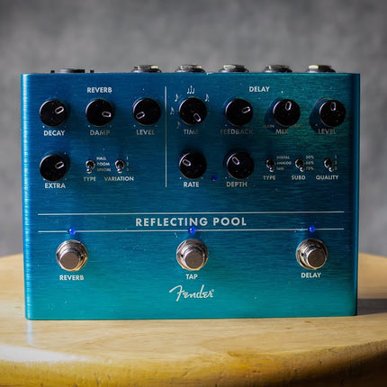 Fender Reflecting Pool Delay & Reverb Guitar Effects Pedal