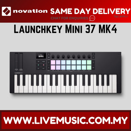 Novation Launchkey Mini 37 MK4 Keyboard Controller ( Mini37MK4 / Mini-37 MK4 )