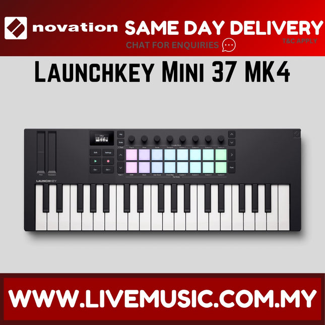 Novation Launchkey Mini 37 MK4 Keyboard Controller ( Mini37MK4 / Mini-37 MK4 )