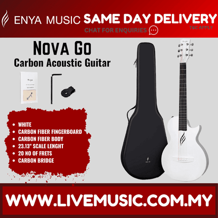 Enya Nova Go 35" Acoustic Guitar - Blue / Purple / White / Pink / Black ( NovaGo / Nova-Go )