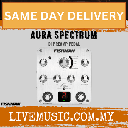 Fishman AURA SPECTRUM DI Preamp Pedal (AURA SPECTRUM/AURA-SPECTRUM)