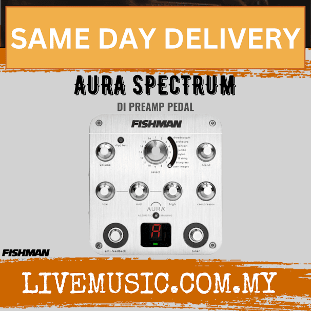 Fishman AURA SPECTRUM DI Preamp Pedal (AURA SPECTRUM/AURA-SPECTRUM)