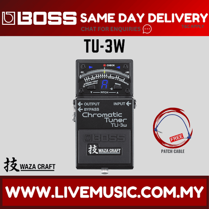 Boss TU-3W Waza Craft Chromatic Tuner (TU3W/TU-3/TU3)