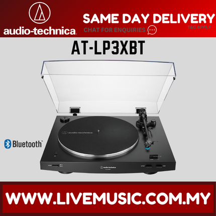Audio Technica AT-LP3xBT Fully Automatic Belt-Drive Stereo Turntable, Black ( ATLP3xBT /AT LP3xBT)