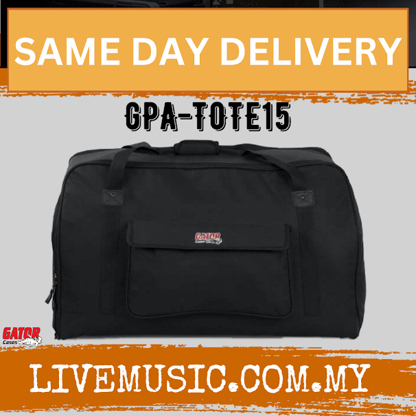 Gator GPA-TOTE15 Heavy-duty Speaker Tote Bag for 15 Inch Cabinets (GPATOTE15)