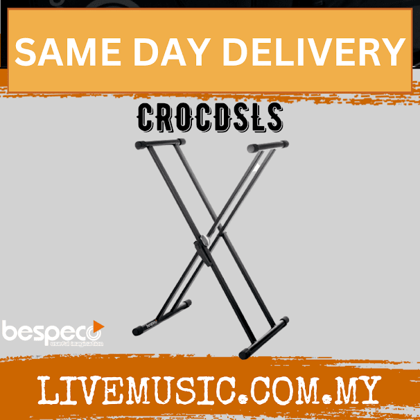 Bespeco CROCDSLS Double Braced Keyboard Stand ( CROCDSLS )