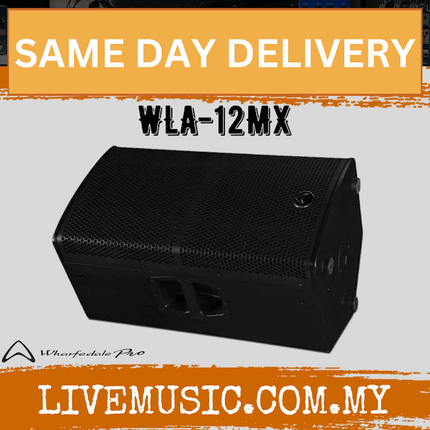 WHARFEDALE PRO WLA-12MX Series 500 Watts RMS 12" 2-Way Passive Floor Monitor Speaker (WLA12MX WLA 12MX)