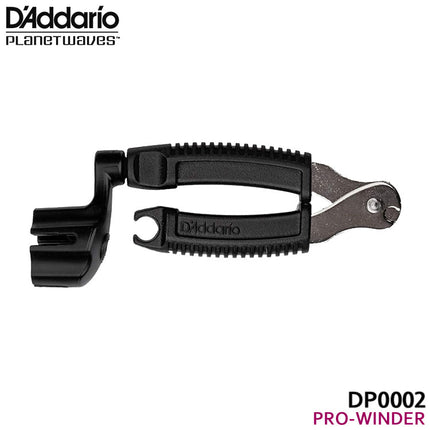D'Addario DP0002 Planet Waves Pro Winder - Winder and Cutter For Guitar String - Black (DAddario)