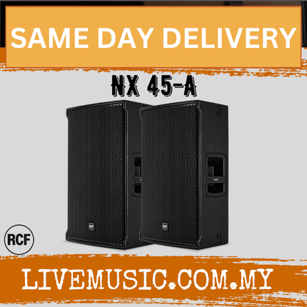 RCF NX 45-A TWO-WAY Multipurpose Active Acoustic Box With Speaker Stand And Cable - Each / Pair ( NX45A / NX 45 A )