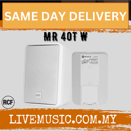 RCF MR 40T Two-way Passive Speaker - White ( MR40T / MR-40T )