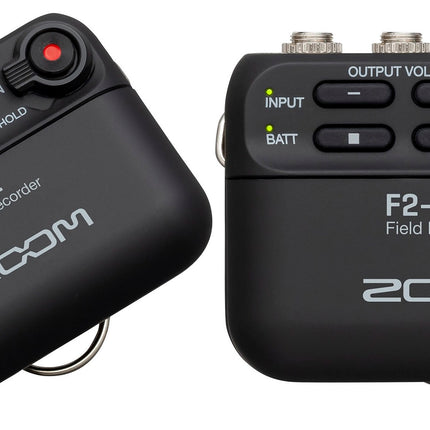 Zoom F2 Field Recorder With Lavalier Microphone With LMF-2 Lavalier Mic- Black (F 2/F-2)
