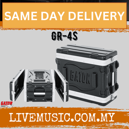 Gator GR-4S 4U Shallow Rack Case - 4 Rack Spaces (GR4S)